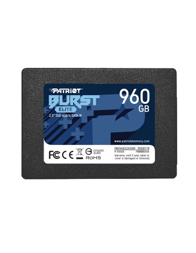 Disco Ssd Patriot 960gb 2,5" Burst Elite  (6,4cm) Sata-600