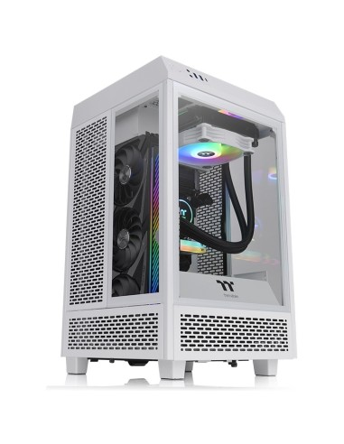 Caja Pc Thermaltake Tower Snow 100 Blanca 2xven120x120/3xcristal Templado Ca-1r3-00s6wn-00