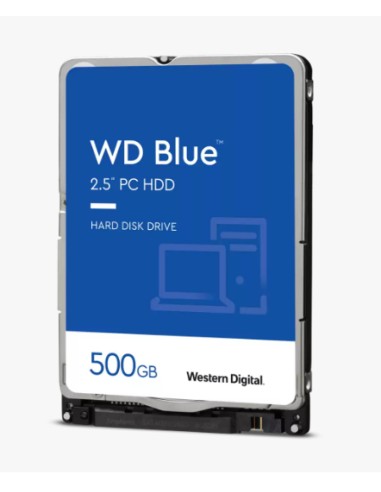 Disco Interno Hdd Western Digital Wd Blue Pc Mobile 500gb/ 2.5'/ Sata Iii/ 128mb