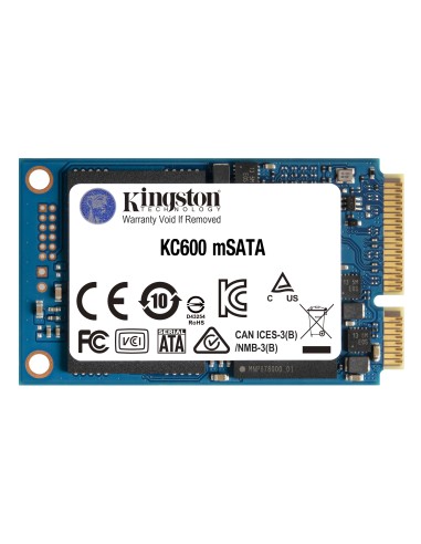 Disco Ssd Kingston Kc600 Msata 1tb Sata3  Rw: 550/520mb/s, Xts Aes 256-bit Encryption,3d Tlc