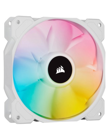 Corsair Sp120 Rgb Elite White 120mm Rgb Led Fan With Airguide Single Pack