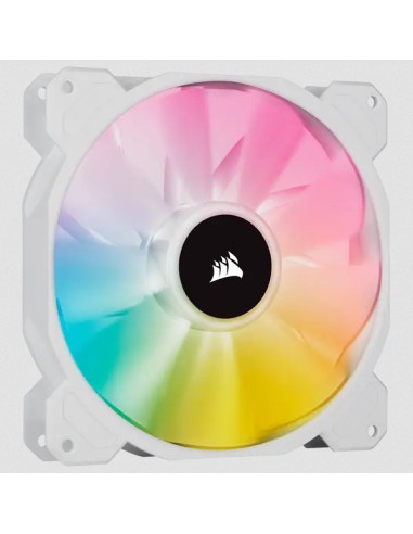 Ventilador Led Corsair Sp140 Rgb Elite Blanco De 140 Mm Rgb Con Paquete Individual Airguide