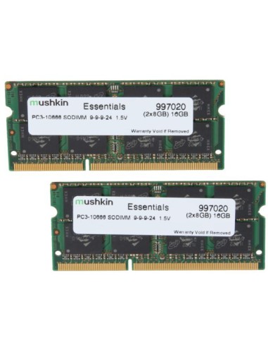 Memoria Ram Mushkin So-dimm 16gb Ddr3 Essentials 2 X 8 Gb 1333 Mhz