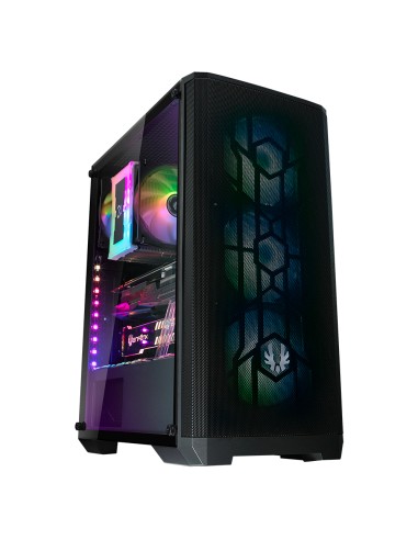 Caja Pc Bitfenix Nova Mesh Se Tg 4argb Ventana Rgb Negra