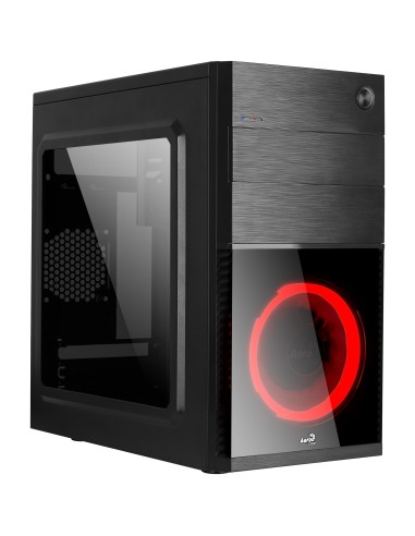 Caja Pc Aerocool Microatx Cs-105 Ventilador Frontal Red 1xusb3.0+1xusb2.0 Vga Hasta 240mm Vent 8mm Trasero Incl Color Negro