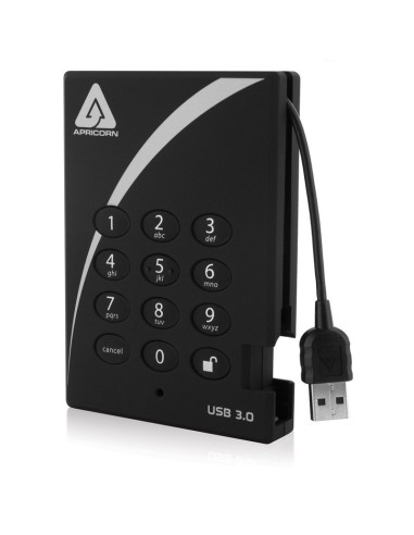 Disco Externo Hdd Apricorn 2,5 1tb Aegis Padl. 256-bit Aes-xts,usb3.0