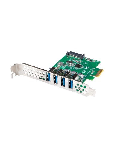 Lanberg Tarjeta De Extensión Pci Express  4 X Usb 3.1 Gen1 + Soporte De Bajo Perfil