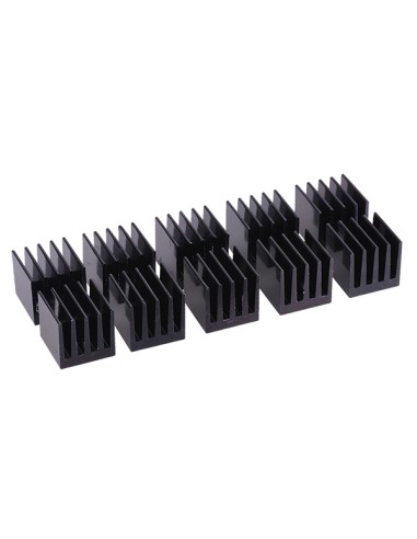 Alphacool Gpu Ram Disipadores De Calor De Aluminio 15x15mm, Enfriador De Chipset (negro)
