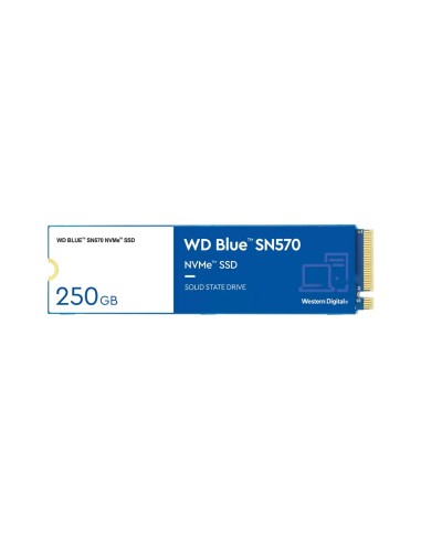 Disco Ssd Western Digital M.2 250gb Blue Nvme Pcie Gen3 8 Gb/s, (r:3300, W:1200mb/s) Wds250g3b0c