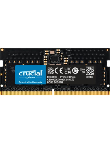 Memoria Ram Crucial So-dimm 8gb Ddr5 4800 Mhz Ct8g48c40s5