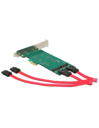 Delock Tarjeta Pcie X1   2 X M.2 Key B Low Profile