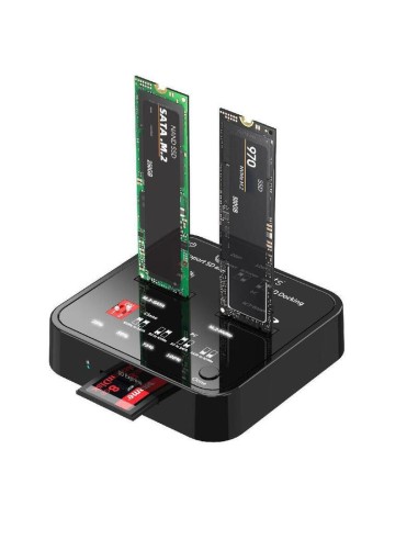 Usb3.2 Type-c [10gbps] M.2 - Sata/nvme Ssd Clone Docking - With Sd Express Card Readerssd Cloner Clone From Sata To Nvme, Nvm...