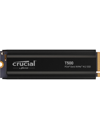 Crucial T500 2 Tb, Ssd Negro, Pcie 4.0 X4, Nvme, M.2 2280, Con Disipador Ct2000t500ssd5