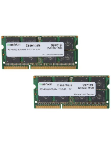 Memoria Ram Mushkin So-dimm 16gb Ddr3 Essentials 2 X 8 Gb 1066 Mhz