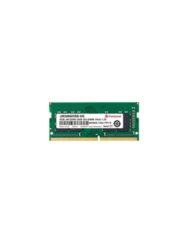 Memoria Ram Transcend 8gb Jm Ddr4 2666mhz So-dimm 1rx16 1gx16 Cl19 1.2v