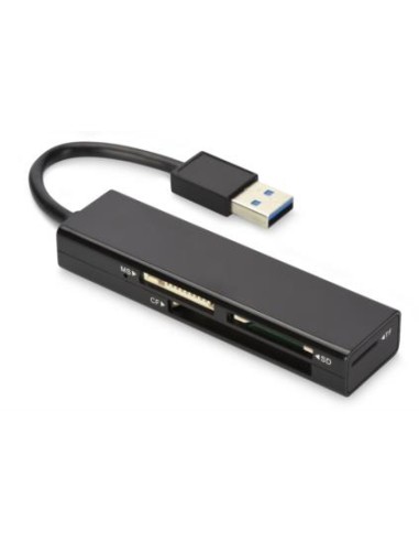 Lector De Tarjetas Externo Ednet Usb 3.0 Negro Usb 3.2 Gen 1 (3.1 Gen 1)