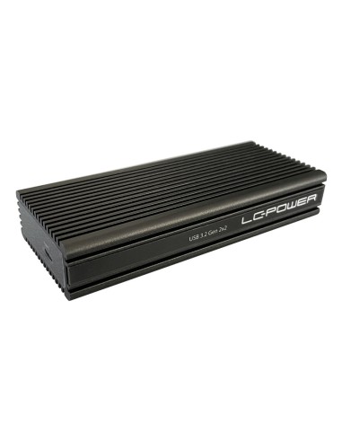 Lc-power Lc-m2-c-nvme-2x2 M.2 Nvme Ssd Gabinete, Usb 3.2 Gen.2x2, Negro