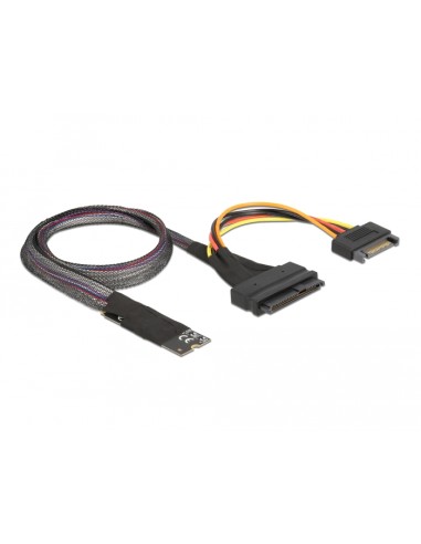 Delock Adaptador M.2 Key M A U.2 Sff-8639 Nvme Con Cable De 50 Cm