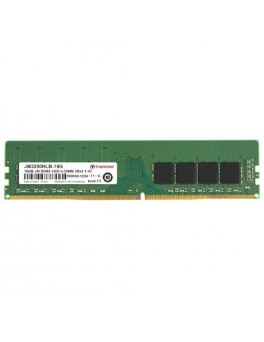 Memoria Ram Transcend 16gb Ddr4 3200 Mt/s Udimm 288pin 1r X8 Sin Bufer