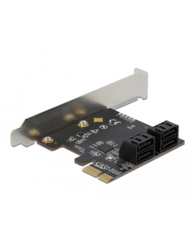 Tarjeta Delock Pci Express X1 -  4 Puertos Sata  Factor De Forma De Perfil Bajo