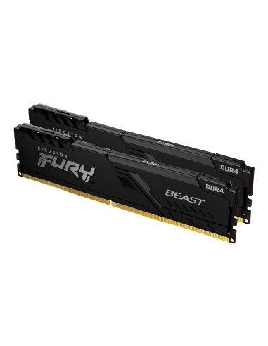 Memoria Ram Kingston Ddr4 32gb 3200 C16 Fury Beast K2  2x16gb, Black