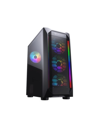 Caja Pc Atx Semitorre Cougar Mx410 Mesh G Rgb Cristal Templado