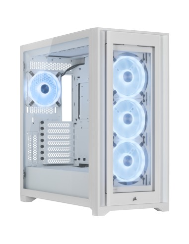 Caja Pc Corsair Icue 5000x Rgb Ql Edit. Mid-tower Cristal Templado Blanca Cc-9011233-ww