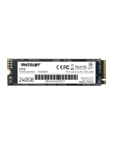 Disco Ssd Patriot Viper P310 M.2 Pci-ex4 Nvme 240gb