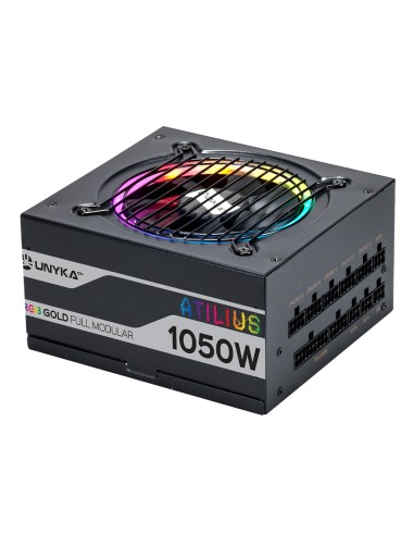 Fuente De Alimentación Unykach Full Modular Atx Atilius Rgb Black 1050w