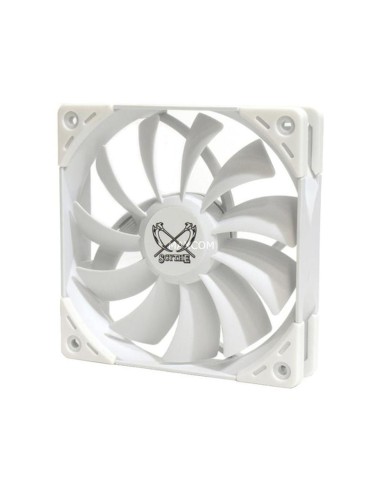 Scythe Kaze Flex 120 Blanco Pwm 120x120x27, Ventilador De Caja Kf1225fd18w-p