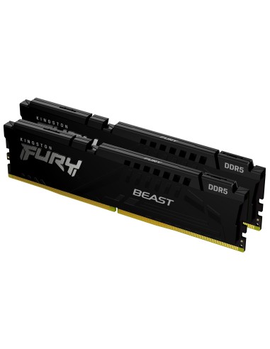 Memoria Ram Kingston Ddr5 32gb 5600mhz Cl40 Dimm Kit Of 2 Fury Beast Black Kf556c40bbk2-32