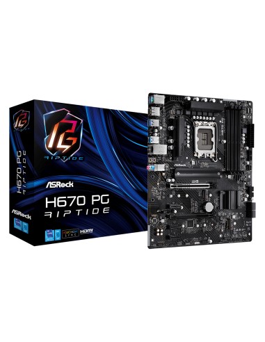 Placa Base Asrock H670 Pg Riptide Lga1700 4x Ddr4 Dimm Hdmi Dp 1xpcie 5.0 X16 1xpcie 4.0 X16 3xpcie 3.0 X1