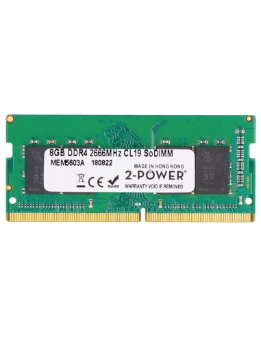 2-power Memoria Sodimm 8gb Ddr4 2666mhz Cl19 Sodimm 2p-4vn06aa