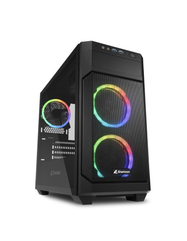 Caja Pc Sharkoon V1000 Matx 2xusb3.0 Sin Fuente Rgb