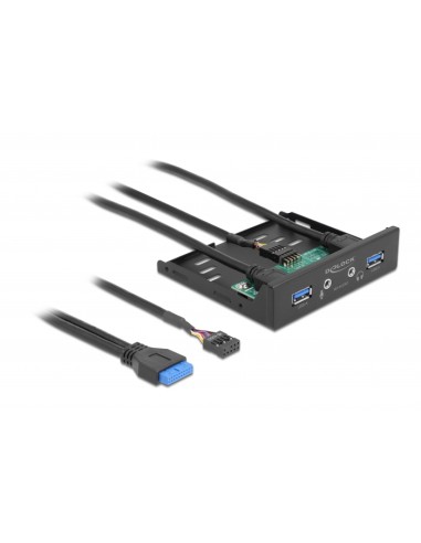 Delock Panel Frontal De 3.5" Usb 3.2 Gen 1 2 X Usb Tipo-a + Hd-audio