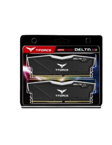 Memoria Ram Teamgroup Ddr4 32gb 2x16gb Pc3600 Delta Rgb Negro/cl 18/1.35 V Tf3d432g3600hc18jdc01