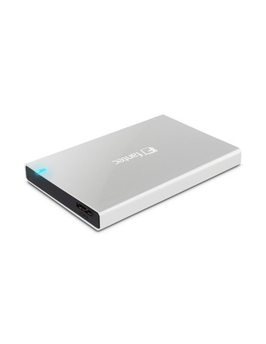 Fantec Alu-25b31, Estuche Externo Para Hdd Usb 3.1 De 2.5", Plateado