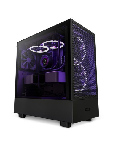 Nzxt H5 Flow Rgb All Black Miditower Glasfenster Cc-h51fb-r1 Retail