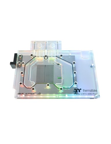 Thermaltake Pacific V-rtx 4080 Plus (asus Rog & Tuf) Gpu Water Block, Refrigeración Por Agua Transparente Cl-w380-pl00sw-a