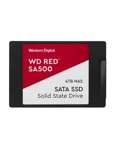 Disco Ssd Western Digital 4tb Red 2.5" Red Sa500, 4000 Gb, 2.5", 530 Mb/s, 6 Gbit/s