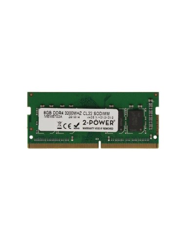 Memoria Ram 2-power 8gb Ddr4 3200mhz Cl22 Sodimm 2p-286h8aa