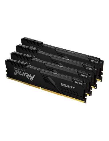 Memoria Ram Kingston Fury Beast 64 Gb (4 X 16 Gb) Ddr4 2666 Mhz Cl16 Kf426c16bbk4/64