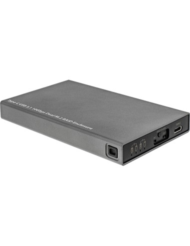 Ext. Inline Caja Usb 3.1 Raid, Para Ssd Dual M.2, Con Puerto Usb Tipo C