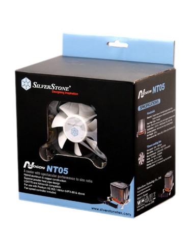 Silverstone Sst-nt05 Ventilador De Pc Procesador Enfriador 7 Cm Negro