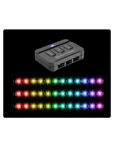 Thermaltake Lumi Rgb Led Magnético Kit Con 3 Niveles De Brillo Ajustable