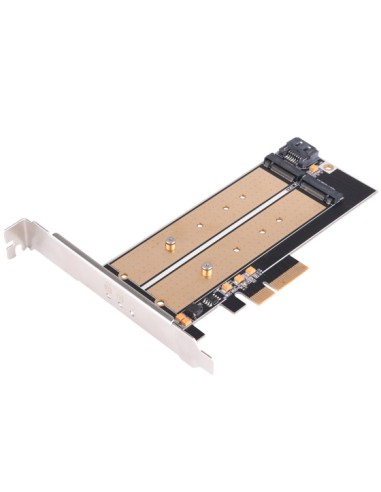 Silverstone Sst-ecm22 Pci-e Express Card X4 To M.2 Y Sata A M.2