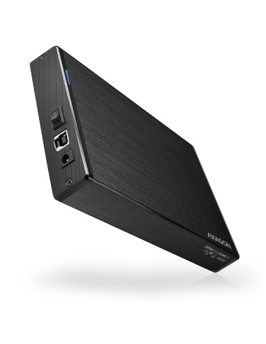 Axagon Ee35-xa3 Caja Externa De 3,5, Usb 3.0 / Sata Ii, Aluminio - Negro