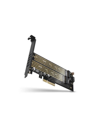 Axagon Pcem2-d Tarjeta Pcie X4 - M.2 Nvme M-key + Sata B-key Sata Interno