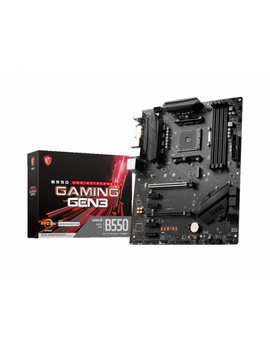 Placa Base Msi B550 Gaming Gen3,amd,am4 B550 4ddr4 128gb Dvi+hdmi,gblan,6sata3+m.2,6usb3.2,atx