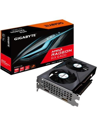 Tarjeta Grafica Gigabyte Radeon Rx 6400 Eagle 4gb Gddr6 1xdp 1.4 1xhdmi 2.1